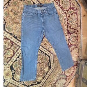 Lee Relaxed Boot Cut Legendary Dungaree blue jeans 32x30 Medium Wash Denim